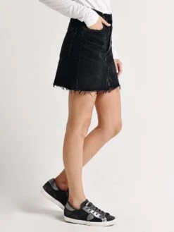 Citizens Of Humanity Women's Astrid Mini Skir -ST.BERNARD Clothing 3142 830 darkwave washedblk alt3