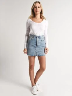 Citizens Of Humanity Women's Astrid Mini Skirt In Archive -ST.BERNARD Clothing 3142 837 archive ltindigo alt3