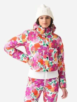 BOGNER FIRE+ICE Bogner Fire + Ice LoveShackFancy Women's Sella-D Jacket -ST.BERNARD Clothing 3478 x636MAGENTADISCOLIGHTxAlt1 85855257