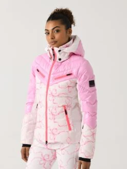 BOGNER FIRE+ICE Bogner Fire + Ice X LoveShackFancy Women's Farina Ski Jacket -ST.BERNARD Clothing 3486 x686MAGENTAGLOWxAlt2 147648646