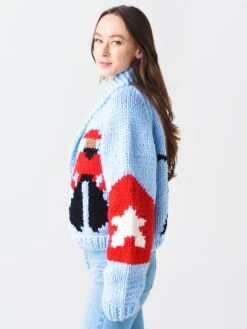 Gogo Women's Classic Short Cowboy Cardigan -ST.BERNARD Clothing 3800 CACxBLUEBIRDxAlt2 50783361