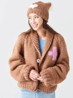 Gogo Women's Classic Short Snow Babe Cardigan -ST.BERNARD Clothing 3800 CSBCxBIRCHxAlt2 49247093