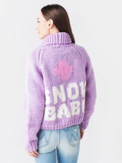 Gogo Women's Classic Short Snow Babe Cardigan -ST.BERNARD Clothing 3800 CSBCxLILACxAlt1 49247154