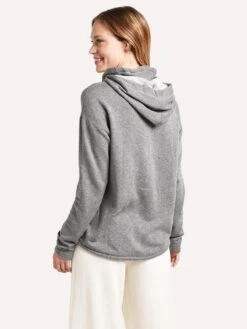 Stateside Funnel Neck Hoodie -ST.BERNARD Clothing 384 2851HG HEATHERGREYalt2