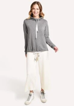 Stateside Funnel Neck Hoodie -ST.BERNARD Clothing 384 2851HG HEATHERGREYalt3