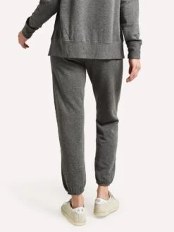 Stateside Women's Fleece Relaxed Sweatpant -ST.BERNARD Clothing 384 2937HG HEATHERGREYalt2