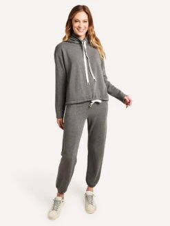 Stateside Women's Fleece Relaxed Sweatpant -ST.BERNARD Clothing 384 2937HG HEATHERGREYalt3