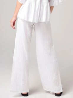 Stark X Women's Elastic Waist Side Slit Pant 18 Stark X Women's Elastic Waist Side Slit Pant -ST.BERNARD Clothing 388xCsolxWHITExAlt2 7944482