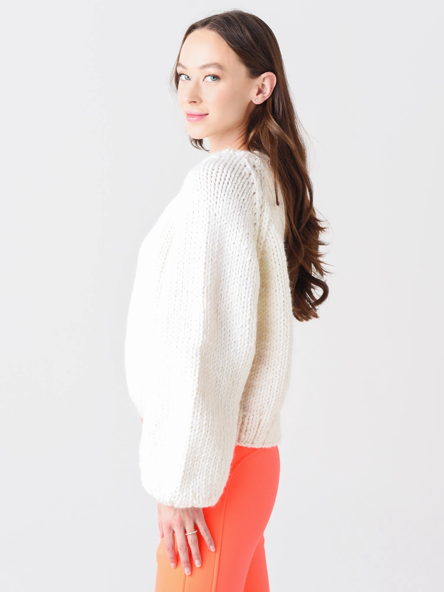 Gogo Women's Heart Pullover Sweater 3 Gogo Women's Heart Pullover Sweater - Image 3