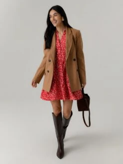 Vanessa Bruno Women's Damarys Jacket -ST.BERNARD Clothing 4HVA31 V02710xCARAMELxAlt5 146598525