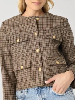 Vanessa Bruno Women's Deana Jacket 10 Vanessa Bruno Women's Deana Jacket -ST.BERNARD Clothing 4HVA64 V02712xCAMELxAlt4 142710553