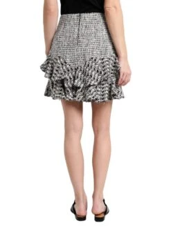 Rebecca Taylor Mixed Tweed Skirt 9 Rebecca Taylor Mixed Tweed Skirt -ST.BERNARD Clothing 517 633 s805 blackcomboalt3