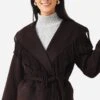 Simkhai Women's Rowen Wool Fringe Lapel Coat