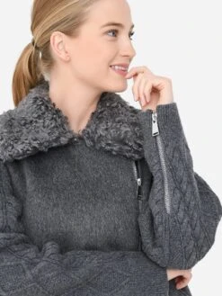 Simkhai Women's Giovana Jacket -ST.BERNARD Clothing 523 6037 WxCHARCOALxAlt2 110295465