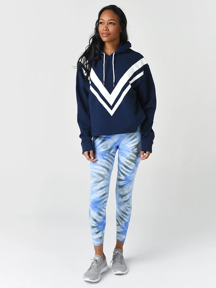 Tory Sport Women’s French Terry Chevron Hoodie 4 Tory Sport Women’s French Terry Chevron Hoodie - Image 4
