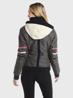 Frauenschuh Women's Lizzy Multi Stripe Ski Jacket -ST.BERNARD Clothing 677329xFLANELLGREYCOLORxAlt2 2152710