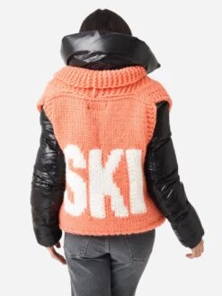 GOGO Women's Short Ski Sweater Vest -ST.BERNARD Clothing 7800 CSVxALPENGLOWxAlt4 83712227