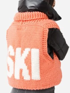 GOGO Women's Short Ski Sweater Vest -ST.BERNARD Clothing 7800 CSVxALPENGLOWxAlt5 83204332
