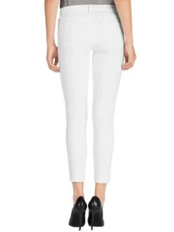 J Brand Mid Rise 11 In Skinny Leg Jean -ST.BERNARD Clothing 811c028 blancalt1