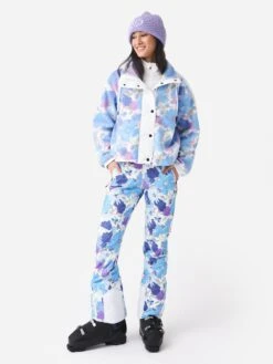 BOGNER FIRE+ICE Bogner Fire + Ice X LoveShackFancy Women's Ninetta Fleece Jacket -ST.BERNARD Clothing 8466x344RAINDANCExAlt3 87775653