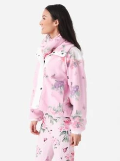 BOGNER FIRE+ICE Bogner Fire + Ice X LoveShackFancy Women's Ninetta Fleece Jacket -ST.BERNARD Clothing 8466x65ROSEMARYMUAVExAlt3 87774384
