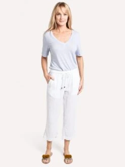 Dylan Gauze Crop Pant -ST.BERNARD Clothing 95w75n42 whitealt3