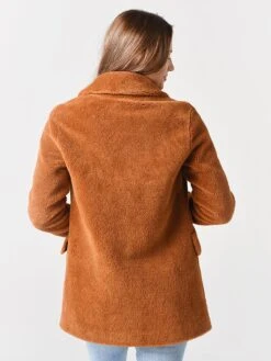 Soia & Kyo Women's Amelot Sherpa Coat -ST.BERNARD Clothing AMELOTxCINNAMONxAlt2