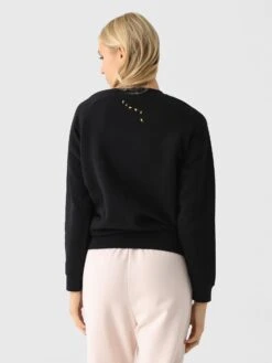 Clare V. Women's Sweatshirt 8 Clare V. Women's Sweatshirt -ST.BERNARD Clothing AP LS LS 100309xBLACKWMARIGOLDEMBROIDEREDLEWEEKENDxAlt3 150243834