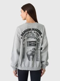 Damson Madder Women's DM General Store Sweatshirt -ST.BERNARD Clothing AW25 DM 2194xGREYxAlt2 174878900