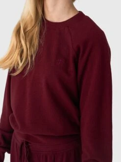 Eterne Women's Shrunken Raglan Sweatshirt -ST.BERNARD Clothing CB045 37xOXBLOODxAlt4 170704527