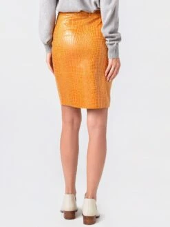 Brochu Walker Women's Drew Croc Skirt -ST.BERNARD Clothing CRC3517xGOLDENORANGExAlt3 27992465