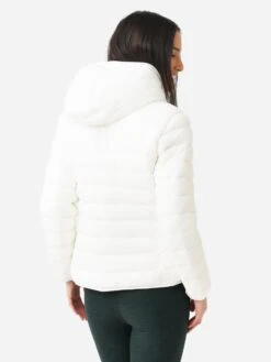 Save The Duck Women's Gwen Down Jacket -ST.BERNARD Clothing D39690W GIGA15 SxOFFWHITExAlt3 83447203