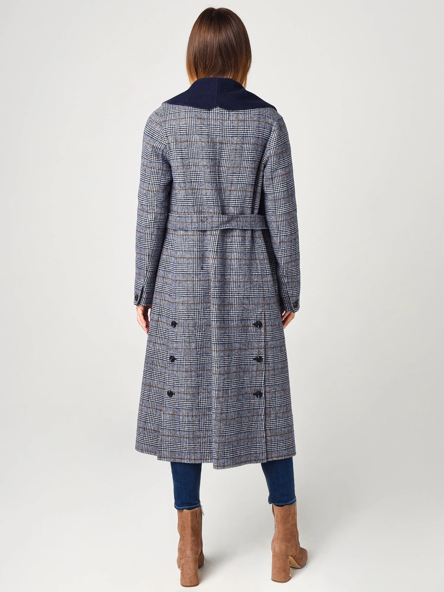 Soia & Kyo Women's Eleonore Plaid Calf-Length Double-Face Wool Coat 4 Soia & Kyo Women's Eleonore Plaid Calf-Length Double-Face Wool Coat - Image 4