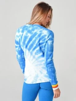 Warm Women's Tie-Dye Sweatshirt 7 Warm Women's Tie-Dye Sweatshirt -ST.BERNARD Clothing F20 513xBLUEMULTIxAlt2 15956631