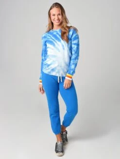 Warm Women's Tie-Dye Sweatshirt 8 Warm Women's Tie-Dye Sweatshirt -ST.BERNARD Clothing F20 513xBLUEMULTIxAlt3 15956625