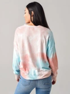 Sundry Women's Multicolor Tie-Dye Terry Oversize Sweatshirt 6 Sundry Women's Multicolor Tie-Dye Terry Oversize Sweatshirt -ST.BERNARD Clothing F20 V1 L39TD7xMULTICOLORTIEDYExAlt2 19428161