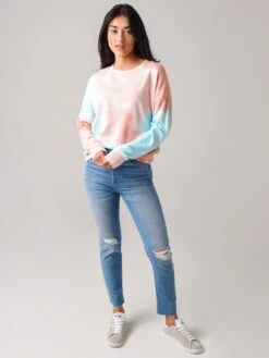 Sundry Women's Multicolor Tie-Dye Terry Oversize Sweatshirt 7 Sundry Women's Multicolor Tie-Dye Terry Oversize Sweatshirt -ST.BERNARD Clothing F20 V1 L39TD7xMULTICOLORTIEDYExAlt3 19428163