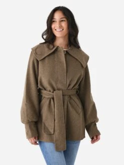 GANNI Women's Wool Collar Jacket