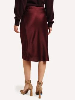 Brochu Walker Women's The Faye Slip Skirt -ST.BERNARD Clothing GHS2965 WINEalt2