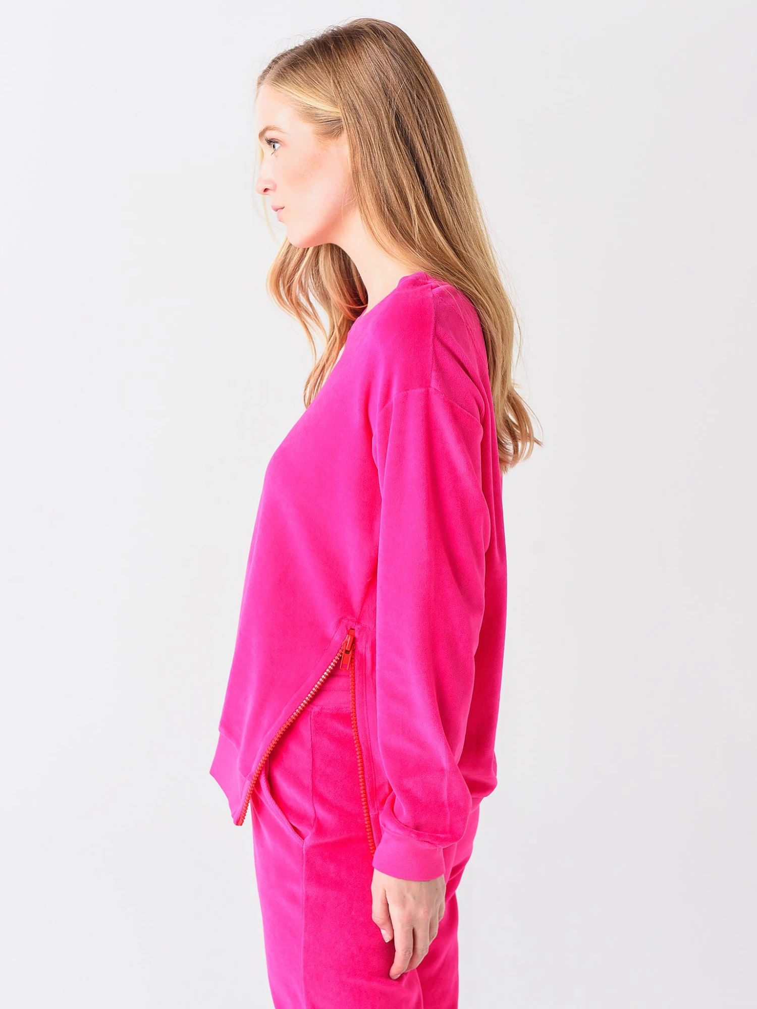 Sundry Women's Side Zip Sweatshirt 3 Sundry Women's Side Zip Sweatshirt - Image 3