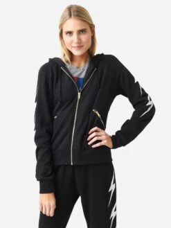Aviator Nation Women's Bolt 4 Zip Hoodie