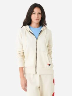 Aviator Nation Women's Heart Stitch Zip Hoodie