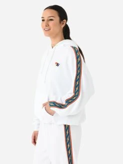 Aviator Nation Women's Bolt Stripe Relaxed Pullover Hoodie 10 Aviator Nation Women's Bolt Stripe Relaxed Pullover Hoodie -ST.BERNARD Clothing HDPRXBTSTPxWHITExAlt2 98897057