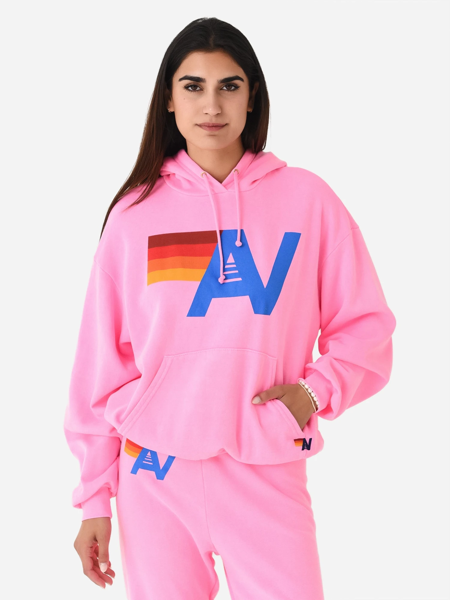 Aviator Nation Women's Logo Pullover Relaxed Hoodie 6 Aviator Nation Women's Logo Pullover Relaxed Hoodie - Image 6