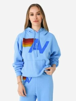 Aviator Nation Women's Logo Pullover Relaxed Hoodie 13 Aviator Nation Women's Logo Pullover Relaxed Hoodie -ST.BERNARD Clothing HDPRXLOxSKYxPrimary 98164563