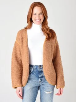 Monrow Women's Cozy Cardigan -ST.BERNARD Clothing HJ0199xCARAMELxPrimary 27300311 ab7058b1 5ec9 4a88 aac3 3f0608c6e773