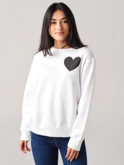 Monrow Women's Love Boyfriend Sweatshirt