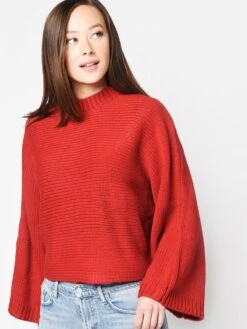 BB Dakota Women’s Neck Yourself Sweater -ST.BERNARD Clothing JJ306594 APPLEREDalt4