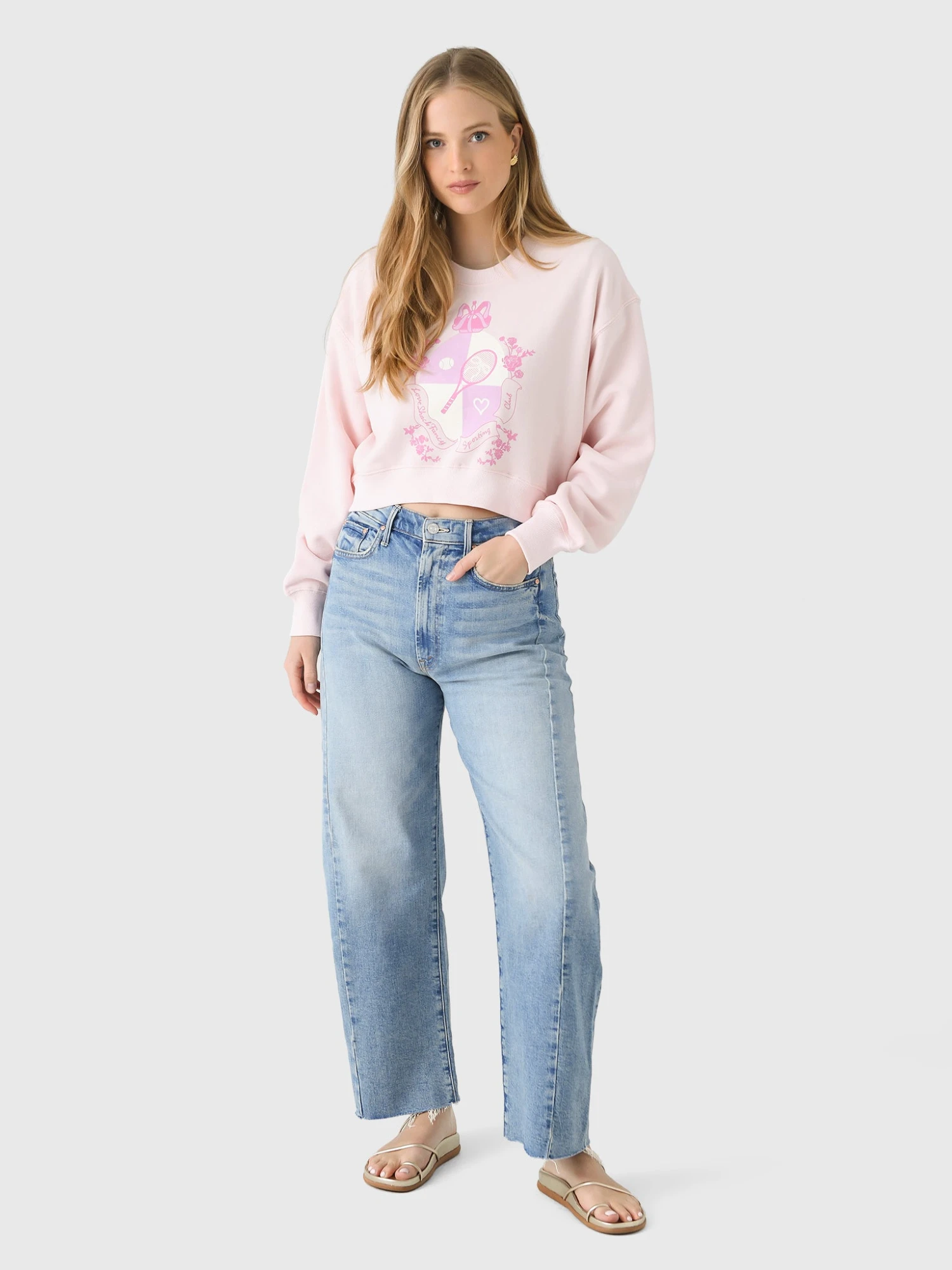 LoveShackFancy Women's Aneria Cropped Tennis Pullover 2 LoveShackFancy Women's Aneria Cropped Tennis Pullover - Image 2