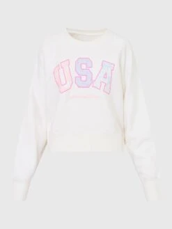 LoveShackFancy Women's Stellina USA Pullover